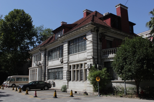 The former residence of Edward Nissim, built in 1920.  Nissim was the patriarch of a very wealthy Shanghai Jewish family.  Today it forms part of the campus of the Shanghai Conservatory of Music. 